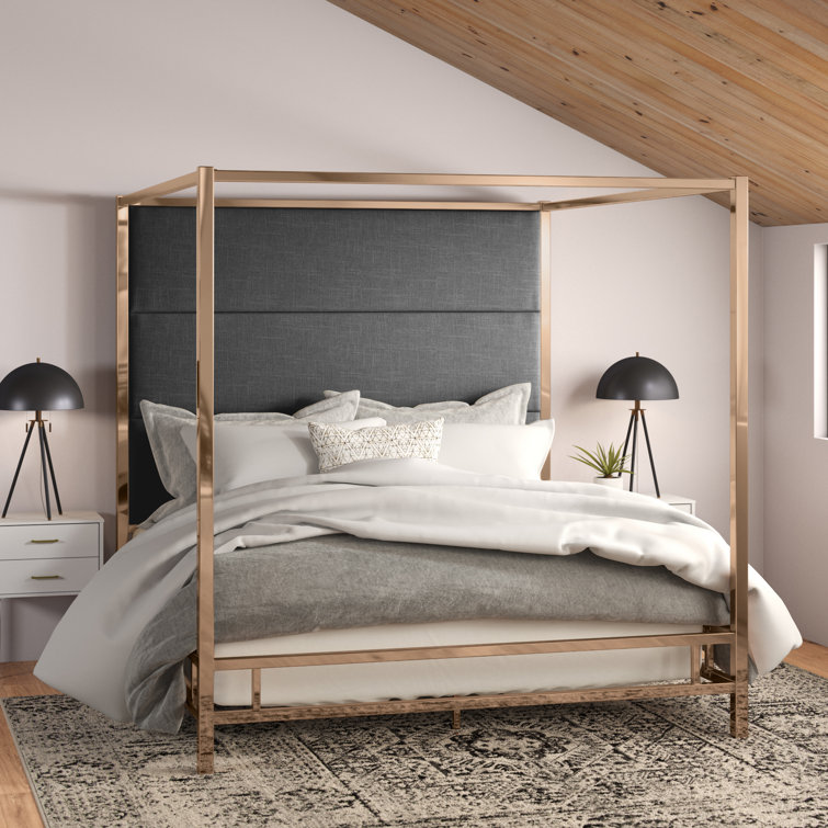 Mercury Row® Moyers Low Profile Canopy Bed & Reviews Wayfair